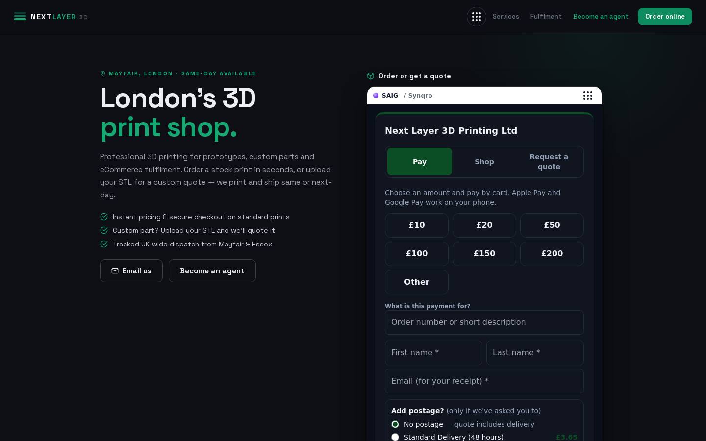 NextLayer 3D preview