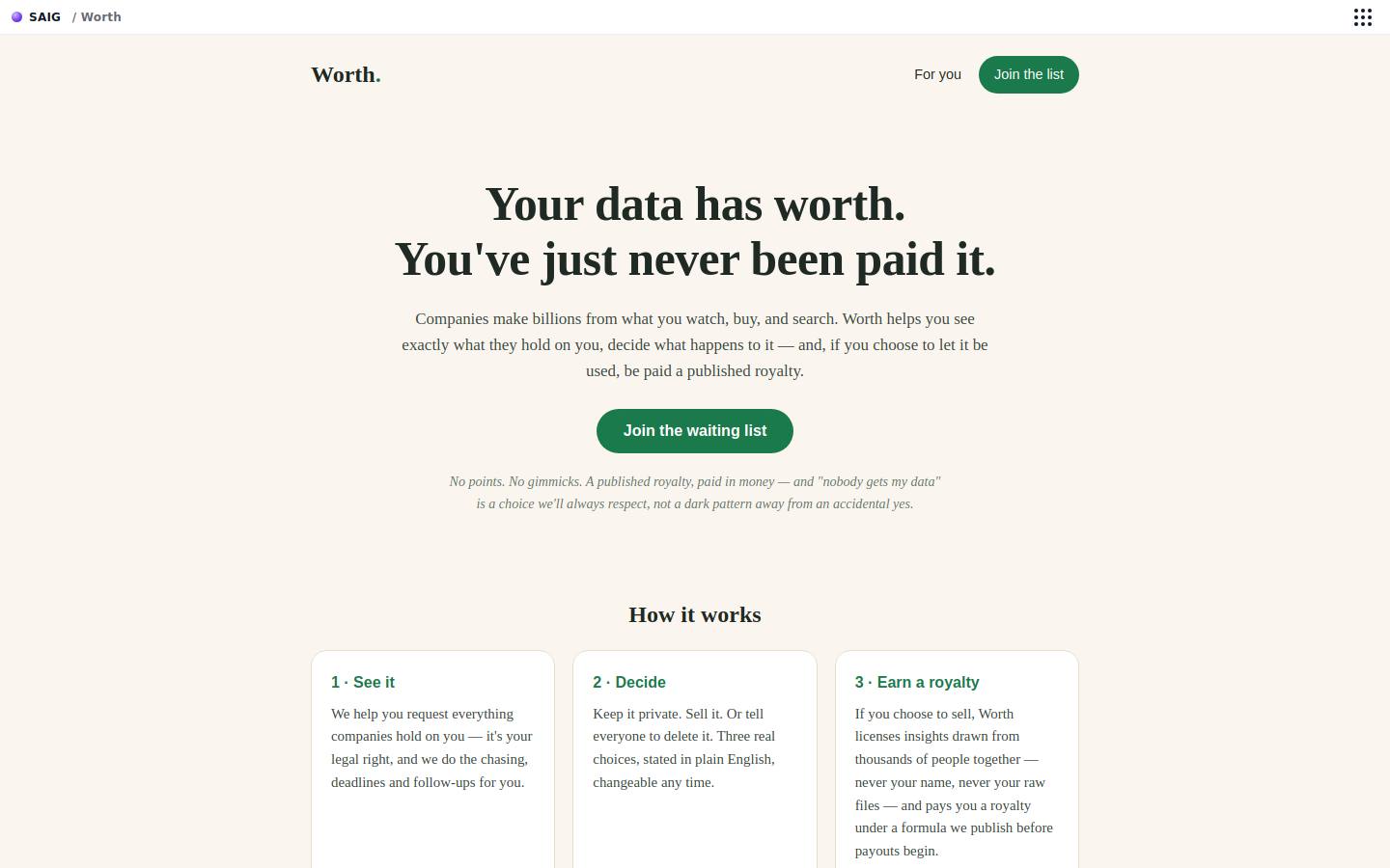 Worth preview